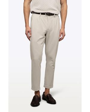 Cuts Soho Pleated Stretch Pants - Natural