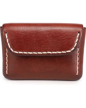 Old Trend Canna Genuine Leather Compact Card Holder - Red