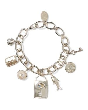 Chan Luu Lock & Key Charm Bracelet - Metallic