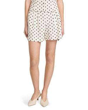 Wayf Arielle Pleated Shorts - White