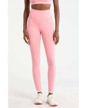 Mpg Cloud Duo Stripe Leggings - Pink