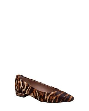Linea Paolo Becky Genuine Calf Hair Pump - Brown