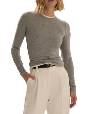 FAVORITE DAUGHTER The Heritage Long Sleeve Tee - Gray
