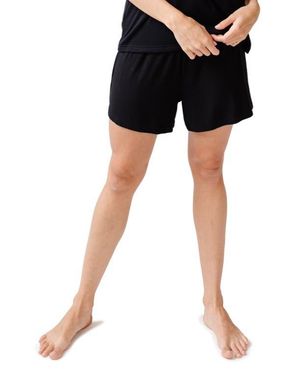 Cozy Earth Rib Sleep Shorts - Black