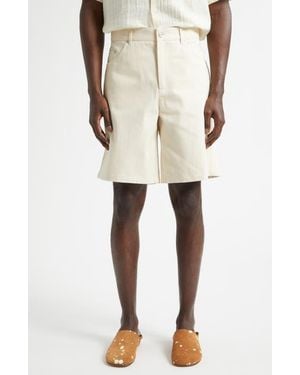 Séfr Davis Denim Shorts - White