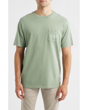 Vineyard Vines Outlined Surf Logo Short Sleeve Graphic T-Shirt - Green