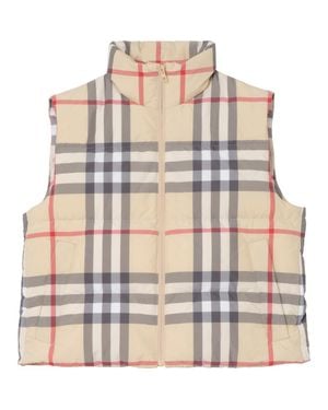 Burberry Check Puffer Gilet - Multicolor