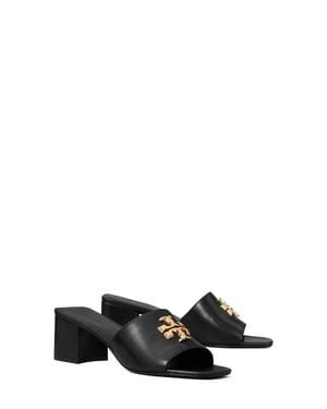 Tory Burch Eleanor Heeled Sandal - Black