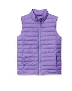 Lands' End Kids Insulated Down Alternative Thermoplume Vest - Purple
