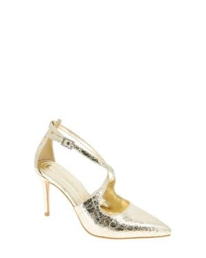 BCBGMAXAZRIA Bromi Ankle Strap Pump - Metallic