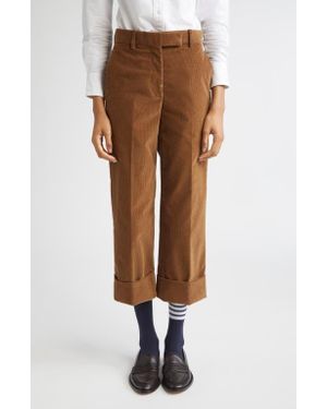 Thom Browne Fit 2 Cuffed Corduroy Pants - Brown