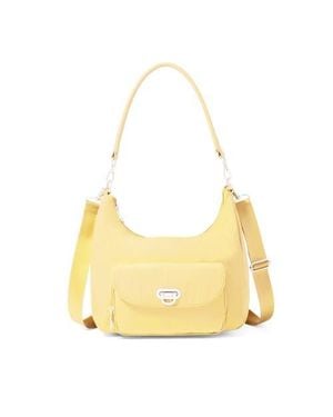 Baggallini Coastal Flip Lock Half Moon Bag - Yellow