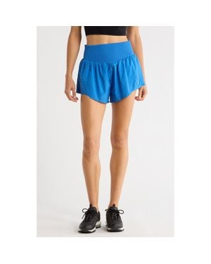 Free People Fp Movement Carpe Diem Water Resistant Shorts - Blue