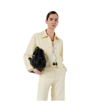 Gerard Darel Tilda Cropped Jacket - Yellow