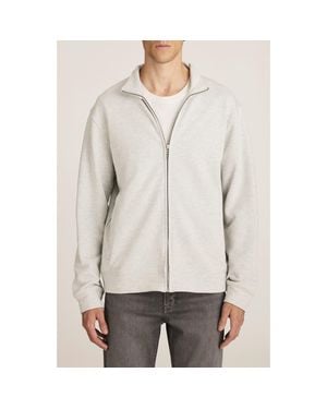 Mavi Edition Zip-Up Cotton Blend Sweatshirt - Gray