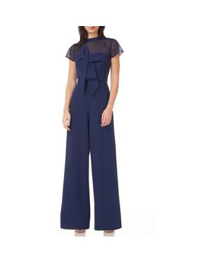 JS Collections Stretch Crepe Jumpsuit - Blue