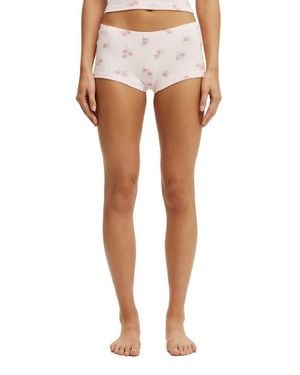 Cotton On Dreamy Soft Pointelle Micro Short - Multicolor