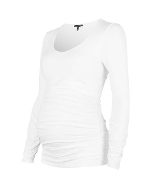 Isabella Oliver The Scoop Maternity Top - White
