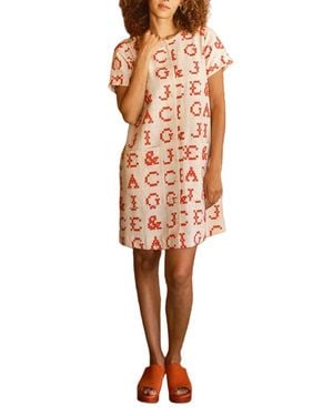 Ace & Jig Nat Button Front Mini Shift Dress - Multicolor