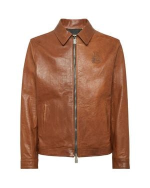 Billionaire Leather Jacket - Brown