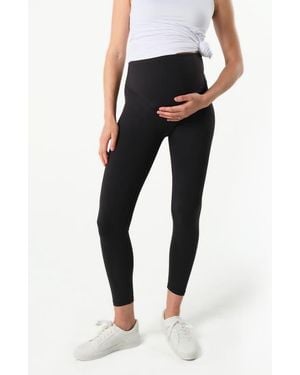 Marion Maternity Stretch Leggings With Bump-Friendly Phone Pocket - Black