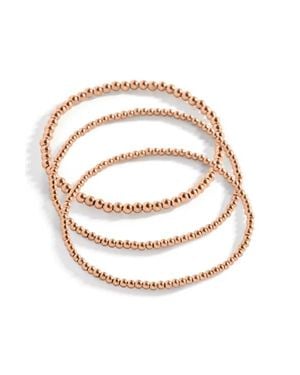Mint & Lily 433 Beaded Bracelet Stacking Set - Pink
