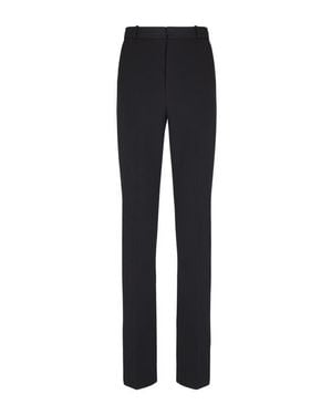 Balmain Wool Darted Pants - Black