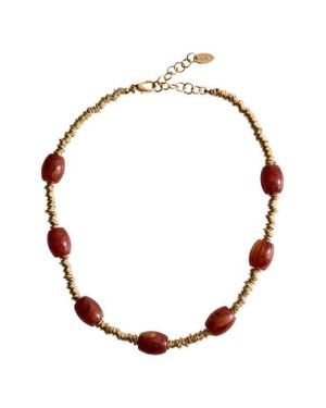 Mango Beaded Necklace - White