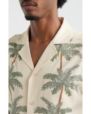 MAVRANS Palm Row Weekend Camp Shirt - Natural