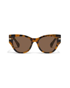 Quay Staycation 57Mm Small Cat Eye Sunglasses in Brown | Lyst display picture 2