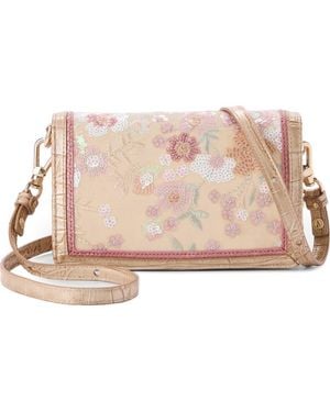 Brahmin Minuette Convertible Leather Crossbody Bag - Pink