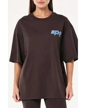 P.E Nation Glide Oversize Organic Cotton T-Shirt - Black