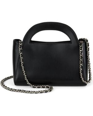 WE-AR4 The Moonlight Leather Top Handle Bag - Black