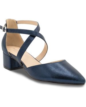 Paradox London Francis Pointed Toe Pump - Blue