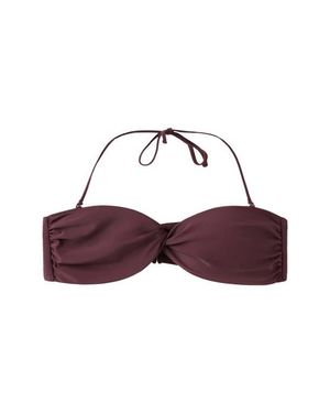 Mango Twist Front Bandeau Bikini Top - Purple