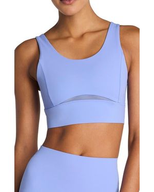 Spanx Meshery Longline Sports Bra - Blue