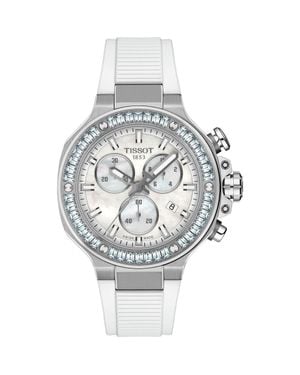 Tissot T-Race Chronograph Silicone Strap Watch, 38Mm - Metallic