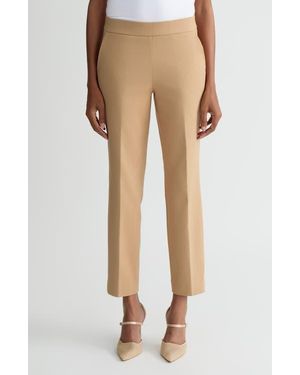 Kasper The Audrey Pull-On Straight Leg Pants - Natural
