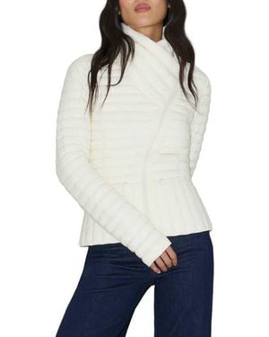 SOIA & KYO Brandy-U Recycled Nylon Puffer Jacket - Blue