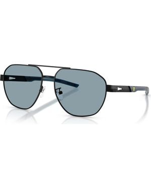 Scuderia Ferrari 59Mm Irregular Sunglasses - Blue
