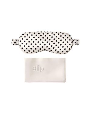 Slip Polka Dot Pillowcase & Sleep Mask Set - Multicolor