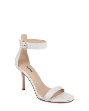 L'Agence Gisele Ankle Strap Sandal - White