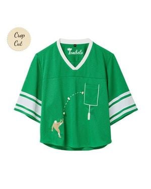 Tombolo 'Doink! Relaxed Crop Cut - Green