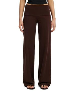 Cotton On Bella Straight Leg Pant - Brown