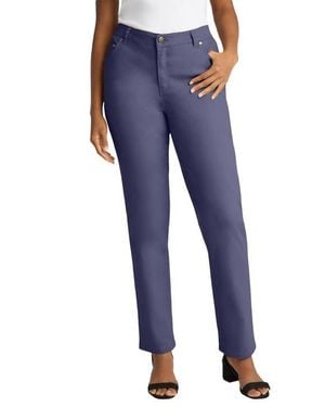 Jessica London True Fit Stretch Denim Straight Leg Jean - Blue