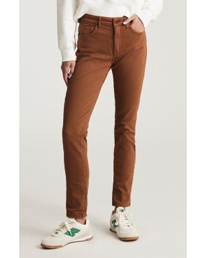 Mavi Kathleen Mid Rise Slim Boyfriend Jeans - Brown