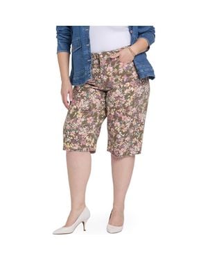 NYDJ Kristie '80S Raw Hem Denim Bermuda Shorts - Natural
