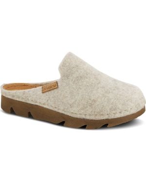 Flexus by Spring Step Cloggish Mule - White