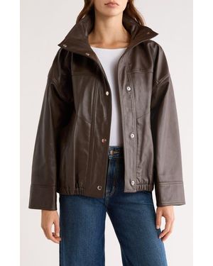 Rohe Reinvented Leather Jacket - Brown