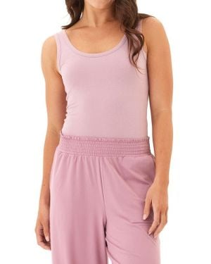 Threads For Thought Mirabel Luxe Jersey Crop Tank - Purple